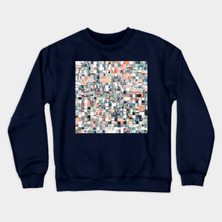 Chaotic Geometric Pattern Crewneck Sweatshirt